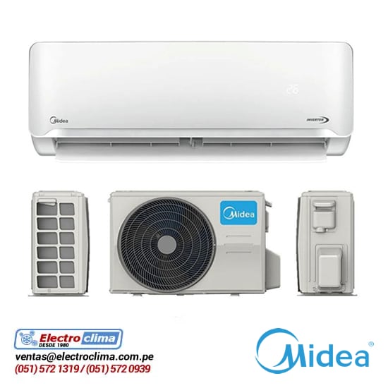 Aire Acondicionado Split Pared Inverter Midea 12000 Btu | Electro Clima ...